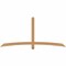 Ekena Millwork Bellingham Timber Gable Bracket, Western Red Cedar, 84"W x 38"H x 3 1/2"D x 3 1/2"F, 11/12 Pitch GBW084X38X0404BEL00SWR - alternate 1